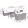 Gartensofagarnitur mit beigen Kissen, 9-teilig, aus PE-Rattan-Mischung. von , Gartensets - Ref: Foro24-3256066, Preis: 591,40...