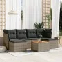 7-teiliges Gartensofa-Set mit grauen PE-Rattan-Kissen. von , Gartensets - Ref: Foro24-3256102, Preis: 388,11 €, Rabatt: %