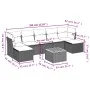 Set de sofás de jardín 8 pzas y cojines ratán sintético gris by , Garden sets - Ref: Foro24-3256109, Price: 432,88 €, Discoun...