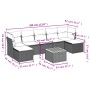 Set de sofás de jardín 8 pzas y cojines ratán sintético gris by , Garden sets - Ref: Foro24-3256109, Price: 425,32 €, Discoun...