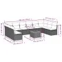 Set de sofás de jardín 11pzas con cojines ratán sintético beige by , Garden sets - Ref: Foro24-3256128, Price: 673,32 €, Disc...
