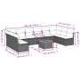 Set de sofás de jardín 11pzas con cojines ratán sintético beige by , Garden sets - Ref: Foro24-3256128, Price: 674,65 €, Disc...