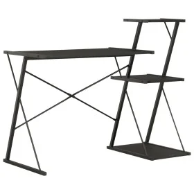 Schreibtisch mit schwarzem Regal 116x50x93 cm von vidaXL, Schreibtische - Ref: Foro24-20288, Preis: 56,57 €, Rabatt: %