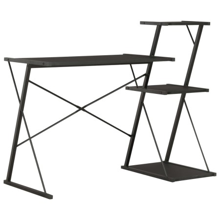 Black desk with bookshelf 116x50x93 cm by vidaXL, Desks - Ref: Foro24-20288, Price: 57,50 €, Discount: %