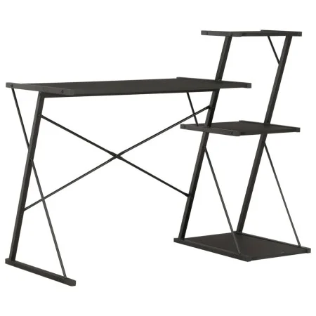 Schreibtisch mit schwarzem Regal 116x50x93 cm von vidaXL, Schreibtische - Ref: Foro24-20288, Preis: 56,57 €, Rabatt: %