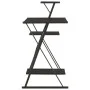Black desk with bookshelf 116x50x93 cm by vidaXL, Desks - Ref: Foro24-20288, Price: 56,57 €, Discount: %
