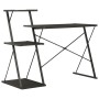 Schreibtisch mit schwarzem Regal 116x50x93 cm von vidaXL, Schreibtische - Ref: Foro24-20288, Preis: 57,50 €, Rabatt: %