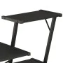 Black desk with bookshelf 116x50x93 cm by vidaXL, Desks - Ref: Foro24-20288, Price: 56,57 €, Discount: %