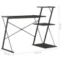 Black desk with bookshelf 116x50x93 cm by vidaXL, Desks - Ref: Foro24-20288, Price: 57,50 €, Discount: %