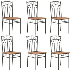 Esszimmerstühle 6 Einheiten braunes MDF von vidaXL, Essstühle - Ref: Foro24-281397, Preis: 172,98 €, Rabatt: %