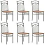 Sillas de comedor 6 unidades MDF marrón de vidaXL, Sillas de comedor - Ref: Foro24-281397, Precio: 172,59 €, Descuento: %