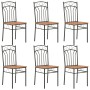 Sillas de comedor 6 unidades MDF marrón de vidaXL, Sillas de comedor - Ref: Foro24-281397, Precio: 162,29 €, Descuento: %