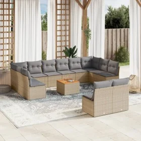 Juego de sofás jardín con cojines beige mezcla 13 pzas ratán PE by , Garden sets - Ref: Foro24-3256227, Price: 784,32 €, Disc...