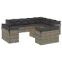 Set sofás de jardín con cojines 13 piezas ratán sintético gris by , Garden sets - Ref: Foro24-3256284, Price: 832,15 €, Disco...