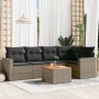 Gartenmöbel-Set, 6-teilig, mit grauen Polstern aus synthetischem Rattan. von , Gartensets - Ref: Foro24-3256445, Preis: 376,5...