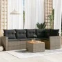 Set de muebles de jardín 6 pzas y cojines ratán sintético gris de , Conjuntos de jardín - Ref: Foro24-3256445, Precio: 376,52...