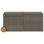 Caja de almacenaje jardín con ruedas ratán sintético gris 283L by , Outdoor storage boxes - Ref: Foro24-365318, Price: 124,09...