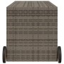 Garten-Aufbewahrungsbox mit Rädern aus grauem synthetischem Rattan, 283 Liter. von , Aufbewahrungsboxen für den Außenbereich ...