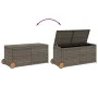 Caja de almacenaje jardín con ruedas ratán sintético gris 283L by , Outdoor storage boxes - Ref: Foro24-365318, Price: 124,09...