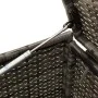 Garten-Aufbewahrungsbox mit Rädern aus grauem synthetischem Rattan, 283 Liter. von , Aufbewahrungsboxen für den Außenbereich ...