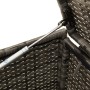 Garten-Aufbewahrungsbox mit Rädern aus grauem synthetischem Rattan, 283 Liter. von , Aufbewahrungsboxen für den Außenbereich ...