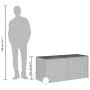 Caja de almacenaje jardín con ruedas ratán sintético gris 283L by , Outdoor storage boxes - Ref: Foro24-365318, Price: 124,09...