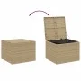 Caja de almacenaje de jardín ratán sintético beige mezcla 291L by , Outdoor storage boxes - Ref: Foro24-365339, Price: 123,76...