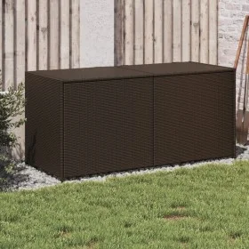 Brown synthetic rattan garden storage box 283L by , Outdoor storage boxes - Ref: Foro24-365313, Price: 124,76 €, Discount: %