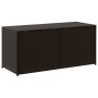 Brown synthetic rattan garden storage box 283L by , Outdoor storage boxes - Ref: Foro24-365313, Price: 120,03 €, Discount: %