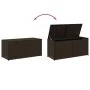 Braune Garten-Aufbewahrungsbox aus synthetischem Rattan 283L von , Aufbewahrungsboxen für den Außenbereich - Ref: Foro24-3653...