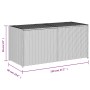 Brown synthetic rattan garden storage box 283L by , Outdoor storage boxes - Ref: Foro24-365313, Price: 120,03 €, Discount: %