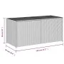Brown synthetic rattan garden storage box 283L by , Outdoor storage boxes - Ref: Foro24-365313, Price: 124,76 €, Discount: %