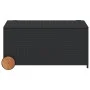 Caja de almacenaje jardín con ruedas ratán sintético negro 190L by , Outdoor storage boxes - Ref: Foro24-365324, Price: 98,53...