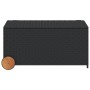 Caja de almacenaje jardín con ruedas ratán sintético negro 190L by , Outdoor storage boxes - Ref: Foro24-365324, Price: 95,03...