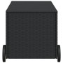 Garten-Aufbewahrungsbox mit schwarzen Rattan-Synthetikrädern, 190 Liter. von , Aufbewahrungsboxen für den Außenbereich - Ref:...