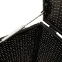 Garten-Aufbewahrungsbox mit schwarzen Rattan-Synthetikrädern, 190 Liter. von , Aufbewahrungsboxen für den Außenbereich - Ref:...