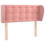 Cabecero de terciopelo rosa 83x23x78/88 cm