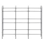Estantería almacenaje para 9 cajas acero plateado 145x33x116 cm by vidaXL, Industrial shelving - Ref: Foro24-285214, Price: 6...