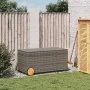 Garten-Aufbewahrungsbox mit Rädern aus grauem synthetischem Rattan, 190 Liter. von , Aufbewahrungsboxen für den Außenbereich ...