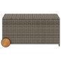 Caja de almacenaje jardín con ruedas ratán sintético gris 190L by , Outdoor storage boxes - Ref: Foro24-365326, Price: 96,86 ...