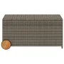 Garten-Aufbewahrungsbox mit Rädern aus grauem synthetischem Rattan, 190 Liter. von , Aufbewahrungsboxen für den Außenbereich ...