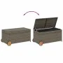 Garten-Aufbewahrungsbox mit Rädern aus grauem synthetischem Rattan, 190 Liter. von , Aufbewahrungsboxen für den Außenbereich ...