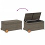Garten-Aufbewahrungsbox mit Rädern aus grauem synthetischem Rattan, 190 Liter. von , Aufbewahrungsboxen für den Außenbereich ...