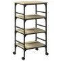Carrito de cocina madera ingeniería roble Sonoma 45x35x89,5 cm by , Kitchen and dining carts - Ref: Foro24-842327, Price: 66,...