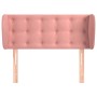 Cabecero de terciopelo rosa 83x23x78/88 cm
