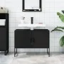 Armario de lavabo de baño madera ingeniería negro 80x33x60 cm by , bathroom vanities - Ref: Foro24-842461, Price: 60,19 €, Di...