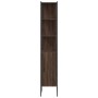 Badezimmerschrank aus braunem Eichenfurnierholz, 33x33x185,5 cm. von , Badezimmerwaschtische - Ref: Foro24-842475, Preis: 82,...