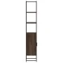 Armario de baño madera ingeniería marrón roble 33x33x185,5 cm de , Tocadores de baño - Ref: Foro24-842475, Precio: 81,45 €, D...