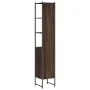Armario de baño madera ingeniería marrón roble 33x33x185,5 cm de , Tocadores de baño - Ref: Foro24-842475, Precio: 81,45 €, D...