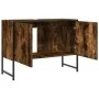 Armario lavabo baño madera ingeniería roble ahumado 80x33x60 cm de , Tocadores de baño - Ref: Foro24-842463, Precio: 62,04 €,...